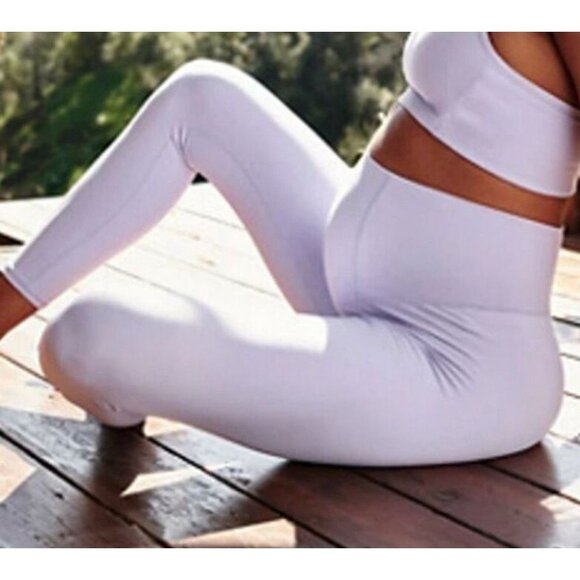 NWT $108 Free People x Hatch Never Better Maternity Leggings Medium Orchid Pants - Picture 2 of 14